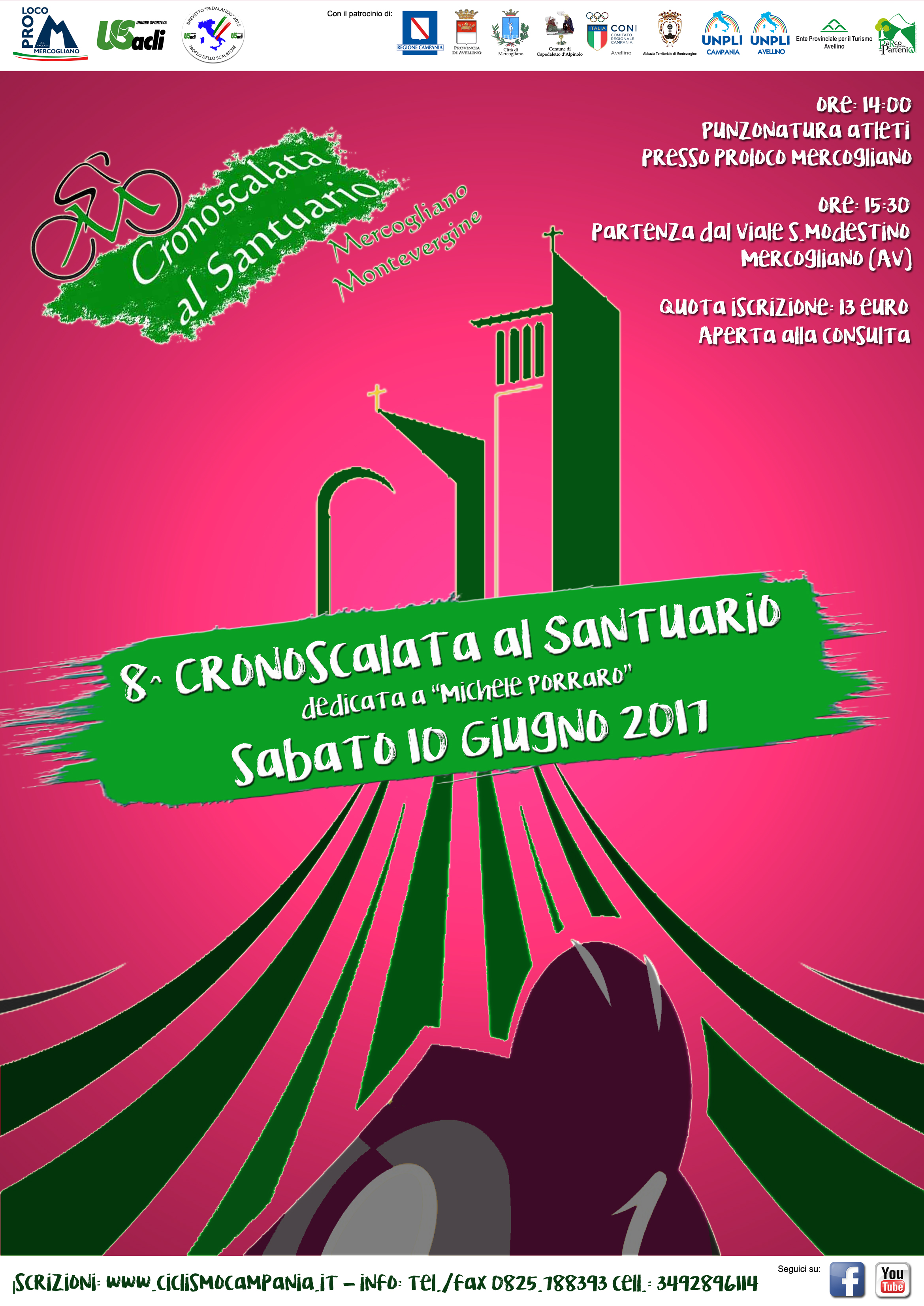 Locandina 8^ Cronoscalata al Santuario